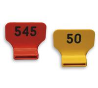 Numéro d'identification pour collier, par-dessus, gravé plaquette pour collier de marquage - sachet de 25 pièces