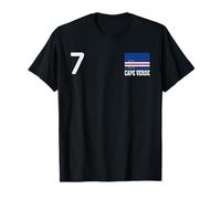 Numéro du Cap Vert Drapeau National Country Pride Heritage T-Shirt