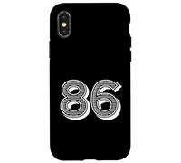 Numéro Eighty Six #86 pour l'événement d'uniforme d'équipe Sportive Coque pour iPhone X/XS