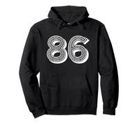 Numéro Eighty Six #86 pour l'événement d'uniforme d'équipe Sportive Sweat à Capuche