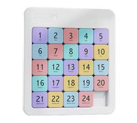 Numéro magnétique Puzzle de Diapositive, numéro de Diapositive Puzzle Brain Teaser IQ Game, Digital Huarong Road, Labyrinthe logique basé sur la logique pour la Concentration et la Relaxation (C)