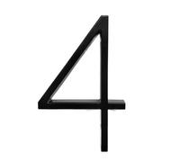 NuméRo Maison 127 mm Numéro de maison flottante Lettres Big Modern Poor Alphabet Accueil Extérieur 5 In.bloc numéros Adresse Plaque 0-9, AB(4)