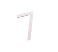 NuméRo Maison Autocollants 3D En Forme De Chiffres For Porte Maison, Chambre, Appartement, Armoire, Table, Boîte Aux Lettres, Numéros Extérieurs(White 7,10x6.6cm)