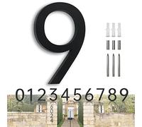 Numéro Maison Chiffre Maison Extérieur Numéro de Maison Moderne17,70cm, Numero De Rue Numéro de Noir Rue Metal de Maison Numéro Gate House Numbers 9
