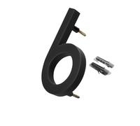 Numéro Maison,Numero de Maison Exterieur Numéro de maison extérieur noir 5 pouces 26 lettres numériques 0-9 numéros extérieurs plaque d'adresse signes nom acrylique personnalisé(U)