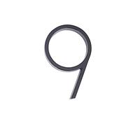 NuméRo Maison Numéro de maison flottante noire 5 pouces # 0-9 Alphabet moderne porte la en plein air(9)