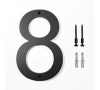 NuméRo Maison Numéros de maison flottants 30 cm 12 pouces Grands numéros for l'extérieur | Plaques d'adresse noires(No.5)