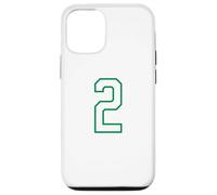 Numéro n ° 2 Équipe Sportive Verte Blanche Coque pour iPhone 12/12 Pro