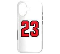 Numéro n ° 23 Numéro d'équipe Sports Black Red Coque pour iPhone 17