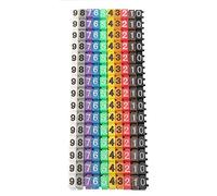 Numéro Numérique Étiquette de Numéro de Fil de Tube Marqueur de Câble de Tube Coloré 1, 5 Mm², 2, 5 Mm², 4 Mm², 6 Mm² (facultatif)(150PCS KCM 1 5MM 1 5 carré)