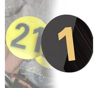 numéro Numérotés de 1 à 5, 1 à 50, 1 à 100, numéros d'armoire ronds, numéros de table en plastique avec support autocollant, étiquette(Black-1-10,D 8 CM)