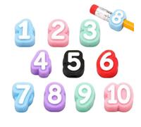 Numero Pencil Toppers | 10pcs Reusable Pencil Markers