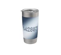 Numéro Phénix né de sept 142857 Gobelet isotherme en acier inoxydable double paroi