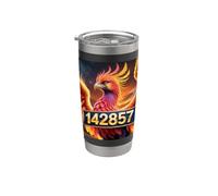Numéro Phénix né de sept 142857 Gobelet isotherme en acier inoxydable double paroi