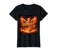 Numéro Phénix né de Sept 142857 T-Shirt Graphique avec Valeur