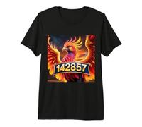 Numéro Phénix né de Sept 142857 T-Shirt Haut de Gamme