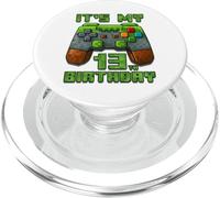 Numéro Pixel Gamer 13e Anniversaire garçon 13 Ans PopSockets PopGrip pour MagSafe