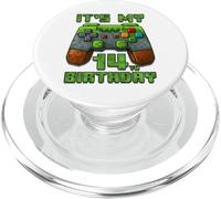 Numéro Pixel Gamer 14e Anniversaire garçon 14 Ans PopSockets PopGrip pour MagSafe