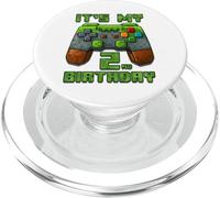 Numéro Pixel Gamer 2ème Anniversaire 2 Ans Garçon PopSockets PopGrip pour MagSafe
