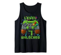Numéro Pixel Gamer 7e Anniversaire garçon 7 Ans Débardeur