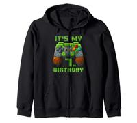 Numéro Pixel Gamer 7e Anniversaire garçon 7 Ans Sweat à Capuche