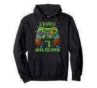 Numéro Pixel Gamer 7e Anniversaire garçon 7 Ans Sweat à Capuche