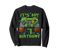 Numéro Pixel Gamer 7e Anniversaire garçon 7 Ans Sweatshirt