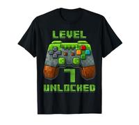 Numéro Pixel Gamer 7e Anniversaire garçon 7 Ans T-Shirt