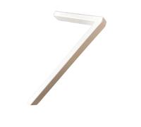 Numero Porte 125mm Blanc Flottant Maison Numéros Plaque De Porte Lettres En Métal Adresse Signe Plein Air Rue Numéro for La Boîte Aux(Number 7)