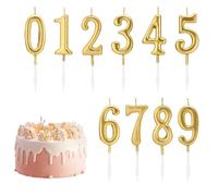 Numéro pour gâteau | 10 pièces pour anniversaire, décoration de gâteaux | pour mariage, remise des diplômes, retraite familiale, les âges boulangeries boulangeries