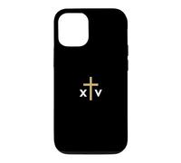 Numéro Romain du Pape Léon XIV avec Croix Fine Jésus Coque pour iPhone 12/12 Pro
