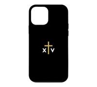 Numéro Romain du Pape Léon XIV avec Croix Fine Jésus Coque pour iPhone 12 Mini
