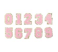 Numéro rose Patches exquise fering Fer Easy on Patches Jacket Shauts Chaussures 10pcs