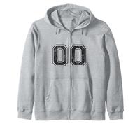 Numéro Sportif Vintage Double 00 Zero Sweat à Capuche