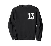 Numéro Treize #13 Uniforme de l'équipe Sportive Anniversaire 13 Sweatshirt