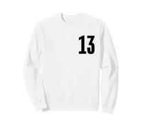 Numéro Treize #13 Uniforme de l'équipe Sportive Anniversaire 13 Sweatshirt