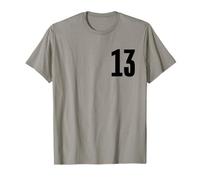 Numéro Treize #13 Uniforme de l'équipe Sportive Anniversaire 13 T-Shirt