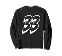 Numéro Trente Trois # 33 pour Uniforme d'équipe Sportive 33 Sweatshirt
