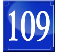 Numéroderue109 - Classique 10x10cm - Sticker/Autocollant