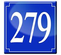 Numéroderue279 - Classique 10x10cm - Sticker/Autocollant