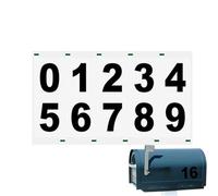 Numéros adhésifs pour boîte aux lettres - En PVC - Autocollants pour boîte aux lettres - Numéros adhésifs réfléchissants étanches pour l'extérieur - Les poubelles peuvent être autocollants pour