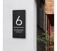 Numéros D’adresse 3D Acryliques Personnalisés For La Maison, Plaque D’adresse Personnalisée Avec Nom De Rue, Cadeau Unique For La Nouvelle Maison De Pendaison De Crémaillère(16"x7")