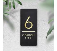 Numéros D’adresse 3D Acryliques Personnalisés For La Maison, Plaque D’adresse Personnalisée Avec Nom De Rue, Cadeau Unique For La Nouvelle Maison De Pendaison De Crémaillère(14"x6")