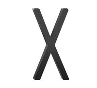 Numéros D'adresse De Maison Flottants En Aluminium, 1 Pièce, 5/6 Pouces, Lettres Métal Moderne for Porte Extérieure Noire(X,6inch)