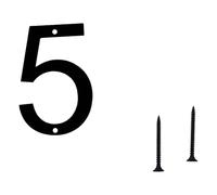 Numéros d'adresse flottants en métal moderne avec clous pour porte, jardin, boîte aux lettres, décoration, visibilité, signalisation en métal pour l'extérieur