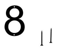 Numéros d'adresse flottants en métal moderne avec clous pour porte, jardin, boîte aux lettres, décoration, visibilité, signalisation en métal pour l'extérieur