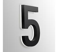 Numéros D'adresse Signe Grand Numéro de Maison LED Flottant Rétroéclairé Moderne Pour L'extérieur Numéro D'adresse de Maison LED Illuminé Noir Pour Mur