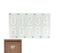 Numéros de boîte aux lettres extérieurs, numéro de boîte aux lettres adhésif réfléchissant | Autocollant réfléchissant pour poubelle extérieure, autocollant de boîte aux lettres extérieur