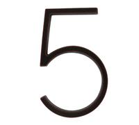 Numéros de boîte aux lettres, Numéro de maison flottant en métal 5 pouces, grande moderne for l'extérieur, porte extérieure, plaque d'adresse alliage zinc noir 127 mm(5)