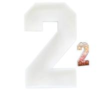 Numéros de chapiteau, numéros de mosaïque numéro 2 pour Ballons 3 Pieds Haut, découpe Extra Large pour décoration fête, Accessoires Photo, décorations du Nouvel an 2024 Style 1, Grand pour d